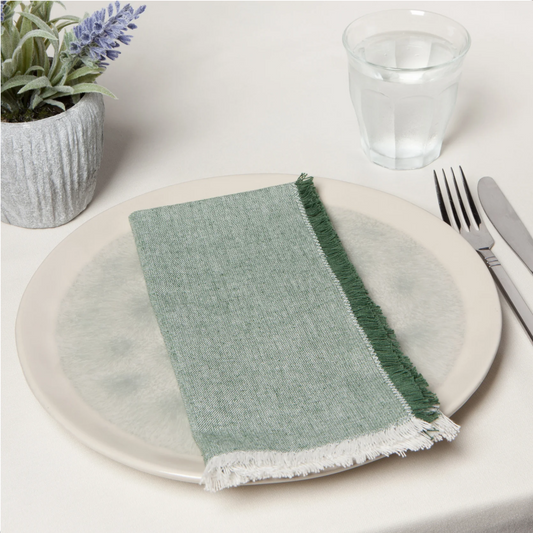 Jade Chambray Napkins