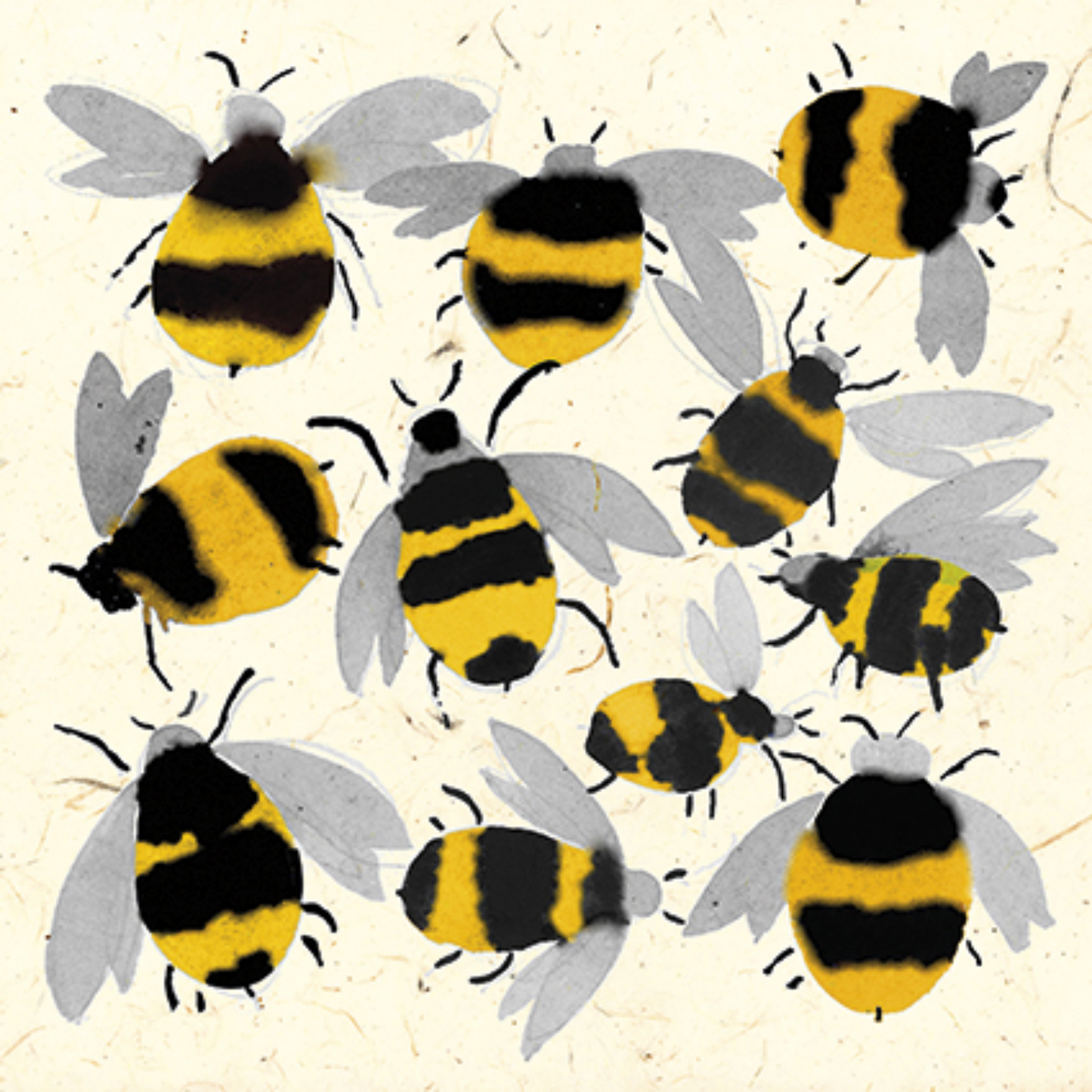 Inky Bees Card