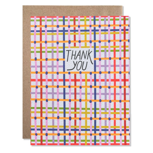 Thank You Plaid Card
