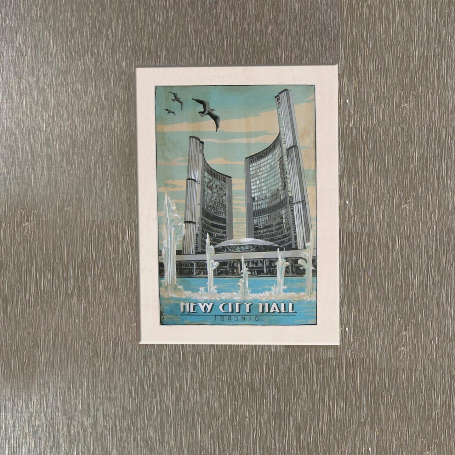 Toronto City Hall Fridge Magnet