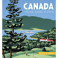 Canada: Vintage Travel Posters 2025 Wall Calendar