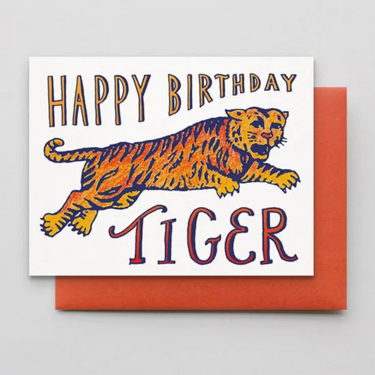 Happy Birthday Tiger Card