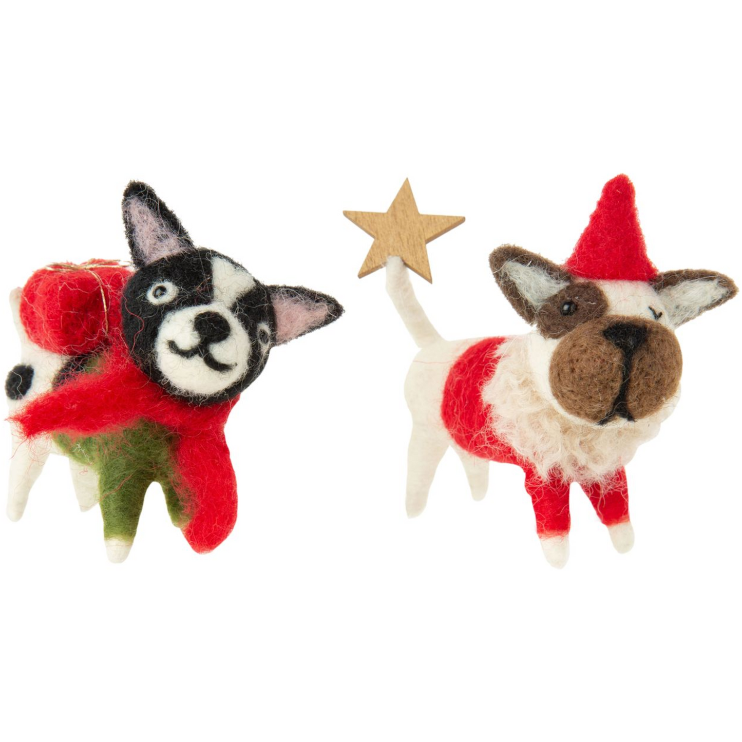 Christmas Puppy Felt Ornament