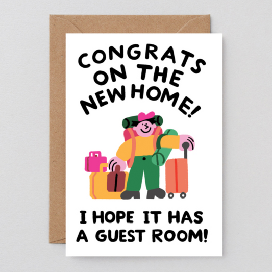 New Home With a Guest Room Card