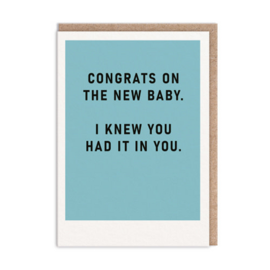 Congrats Baby Card