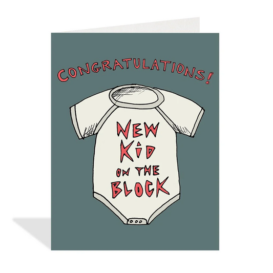 New Kid on the Block Baby Card