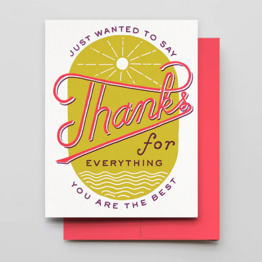 Sun and Sea Thanks Card