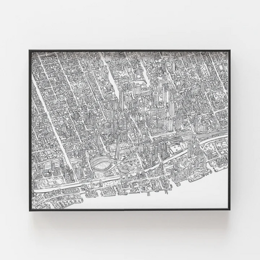 Toronto Lines Archival Print 8x10