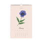 12 Month Say It With Flowers Wall Calendar 2025