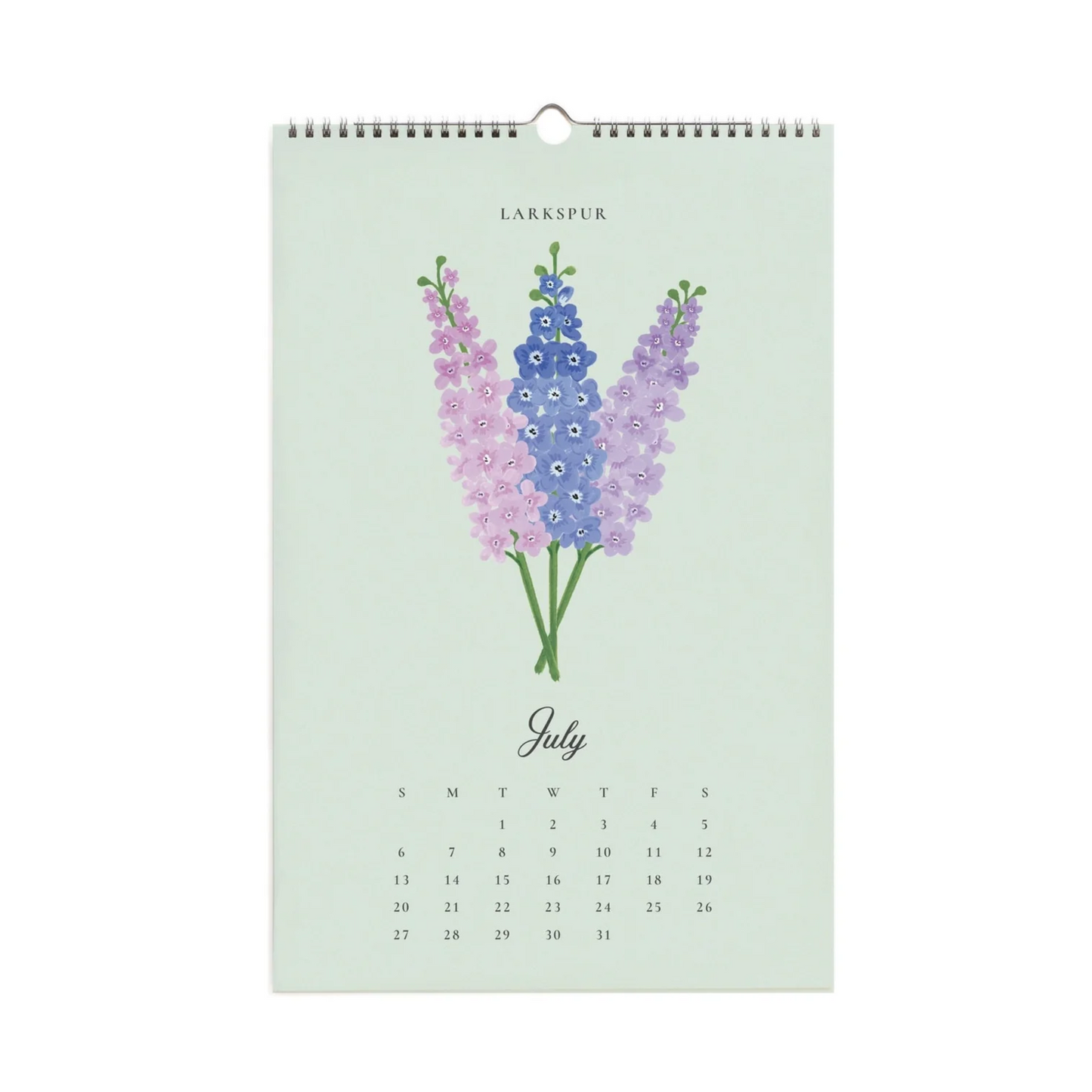 12 Month Say It With Flowers Wall Calendar 2025