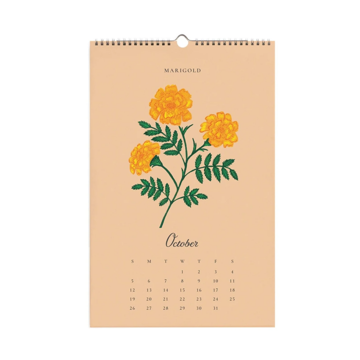 12 Month Say It With Flowers Wall Calendar 2025