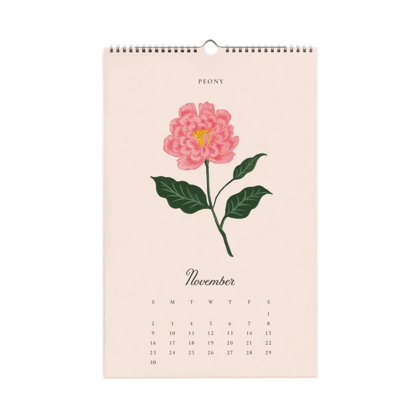 12 Month Say It With Flowers Wall Calendar 2025