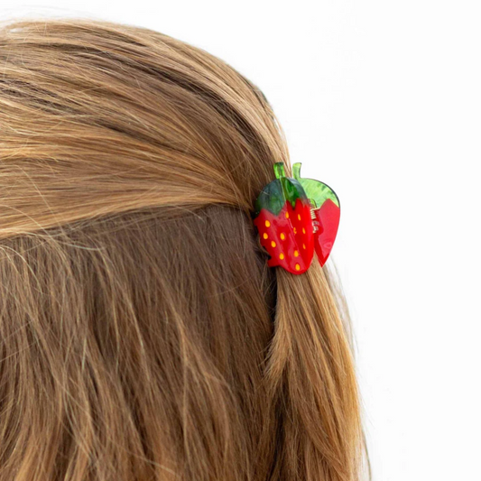 Mini Red Strawberry Hair Claw
