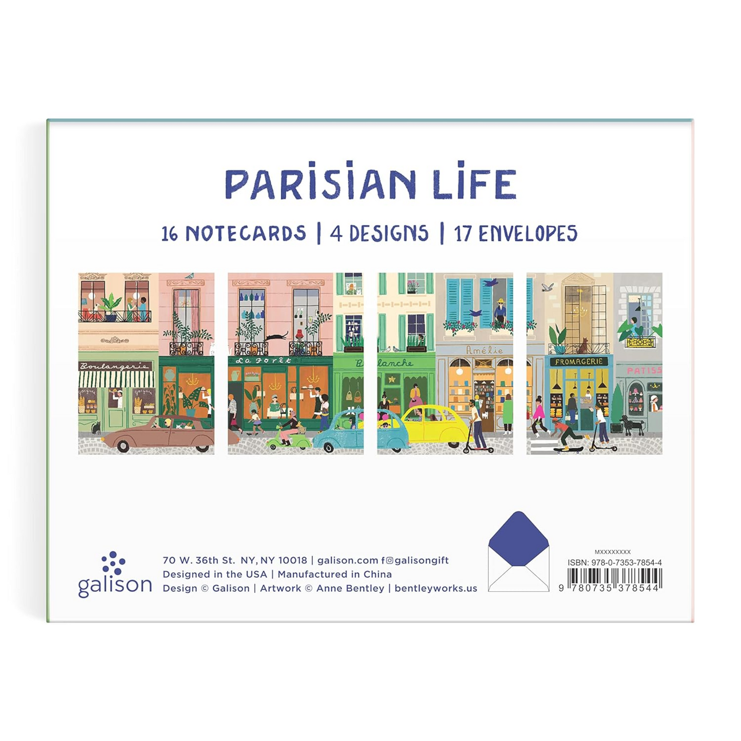 Parisian Life Assorted Notecard Set