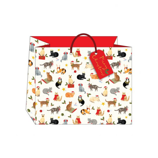 Christmas Cats Gift Bag