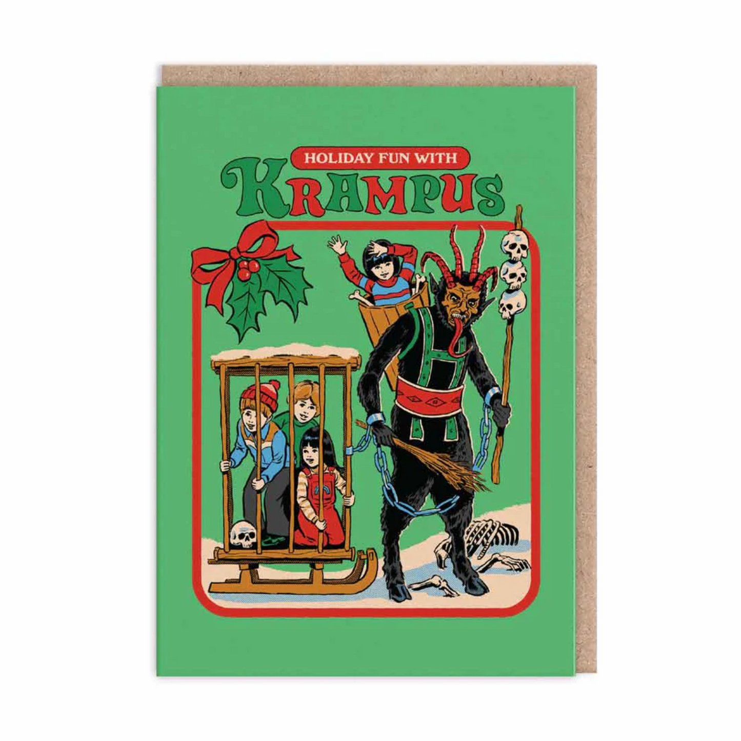 Sleeping, Krampus, Smell Like Christmas Card Set (9 pack)