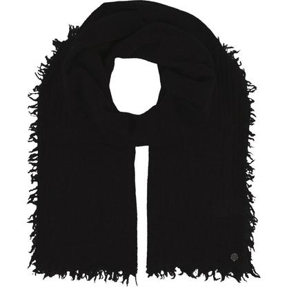 Lightweight Wool Solid Fringe Evening Wrap