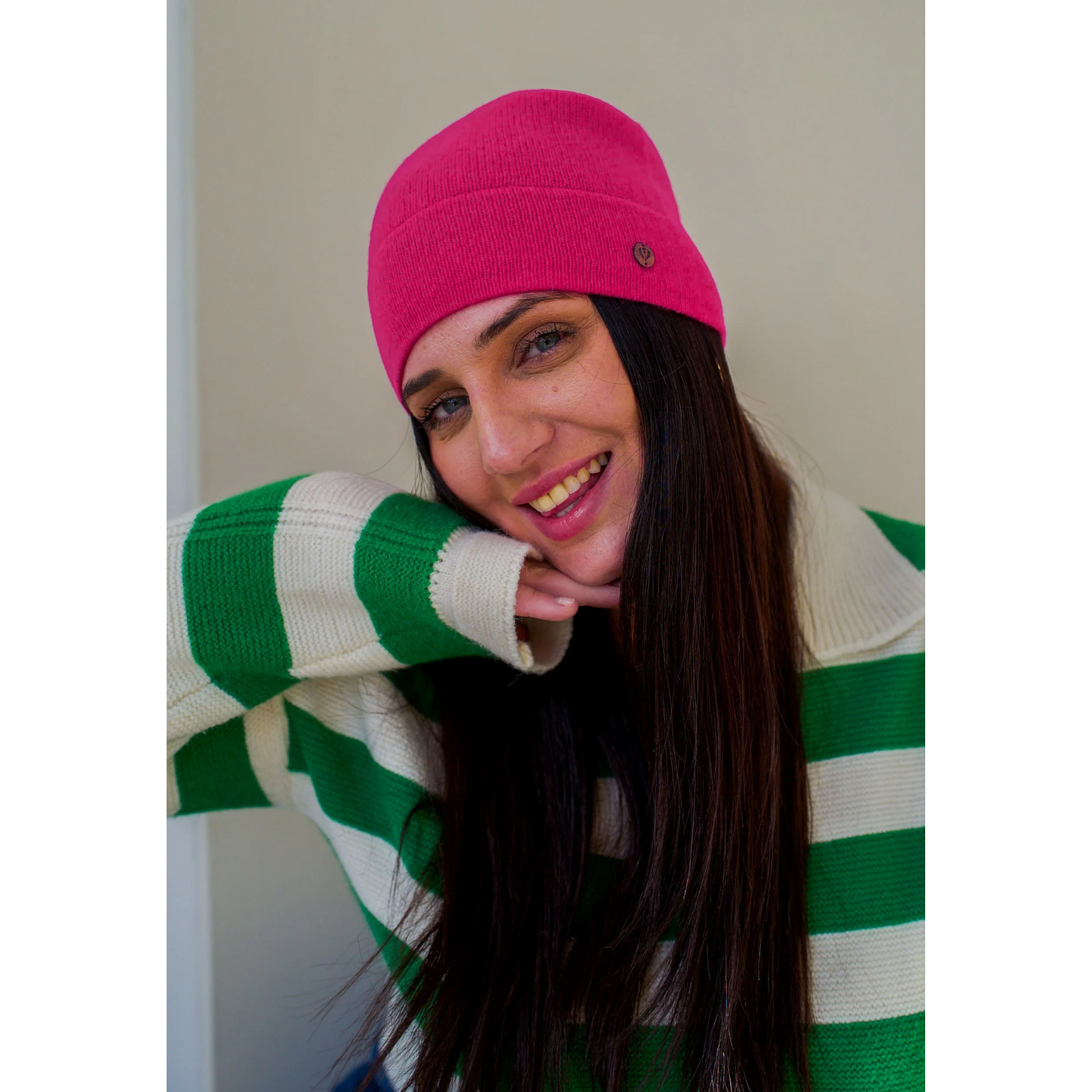 Signature Jersey Knit Cashmere Slouch Hat