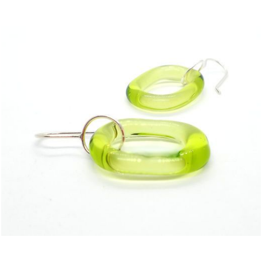 Glass Loop Earrings