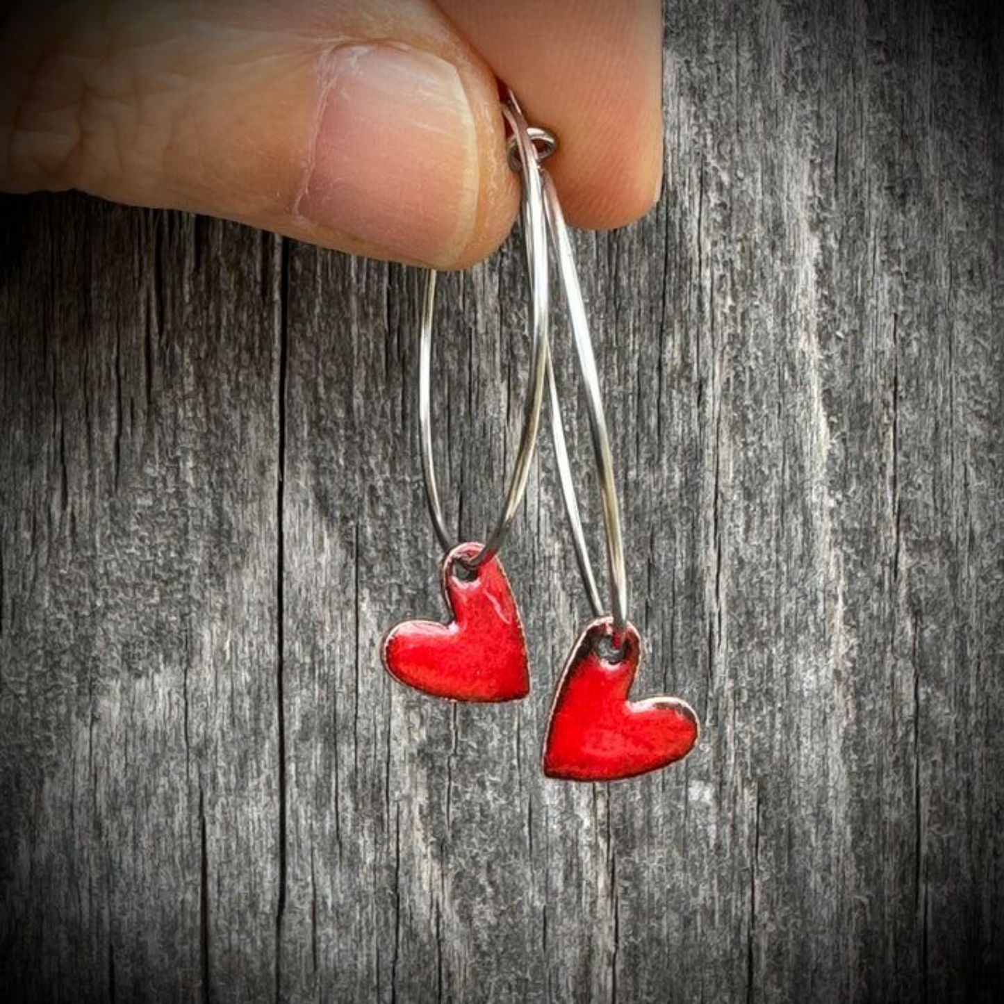 Heart Hoop Earrings