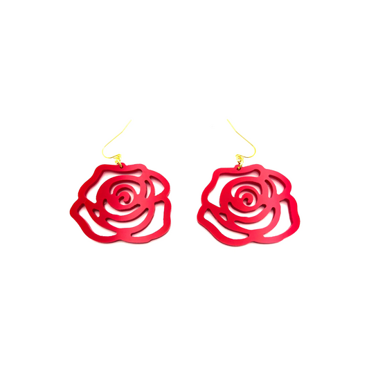 Rosette Drop Earrings