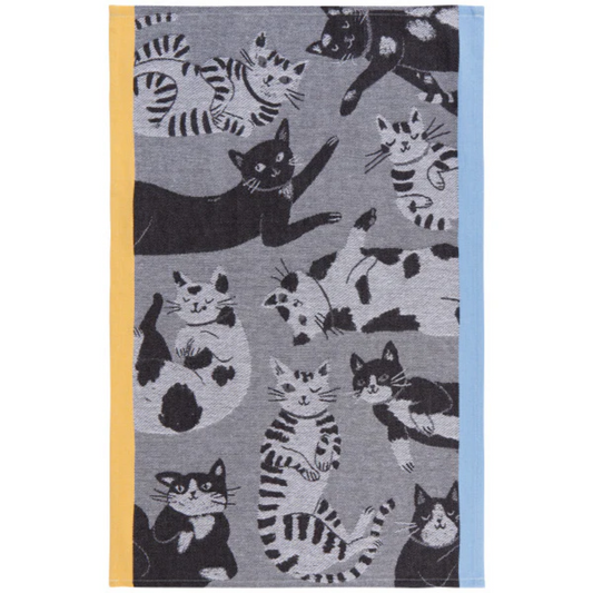Meow & Furever Tea Towel Jacquard