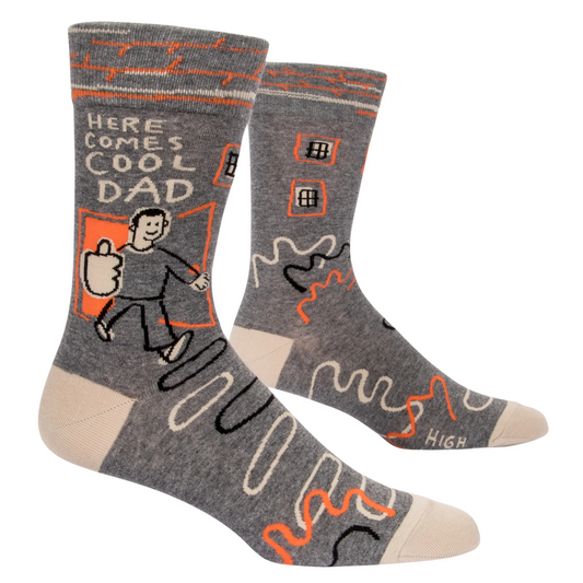 Here Comes Cool Dad M-Crew Socks