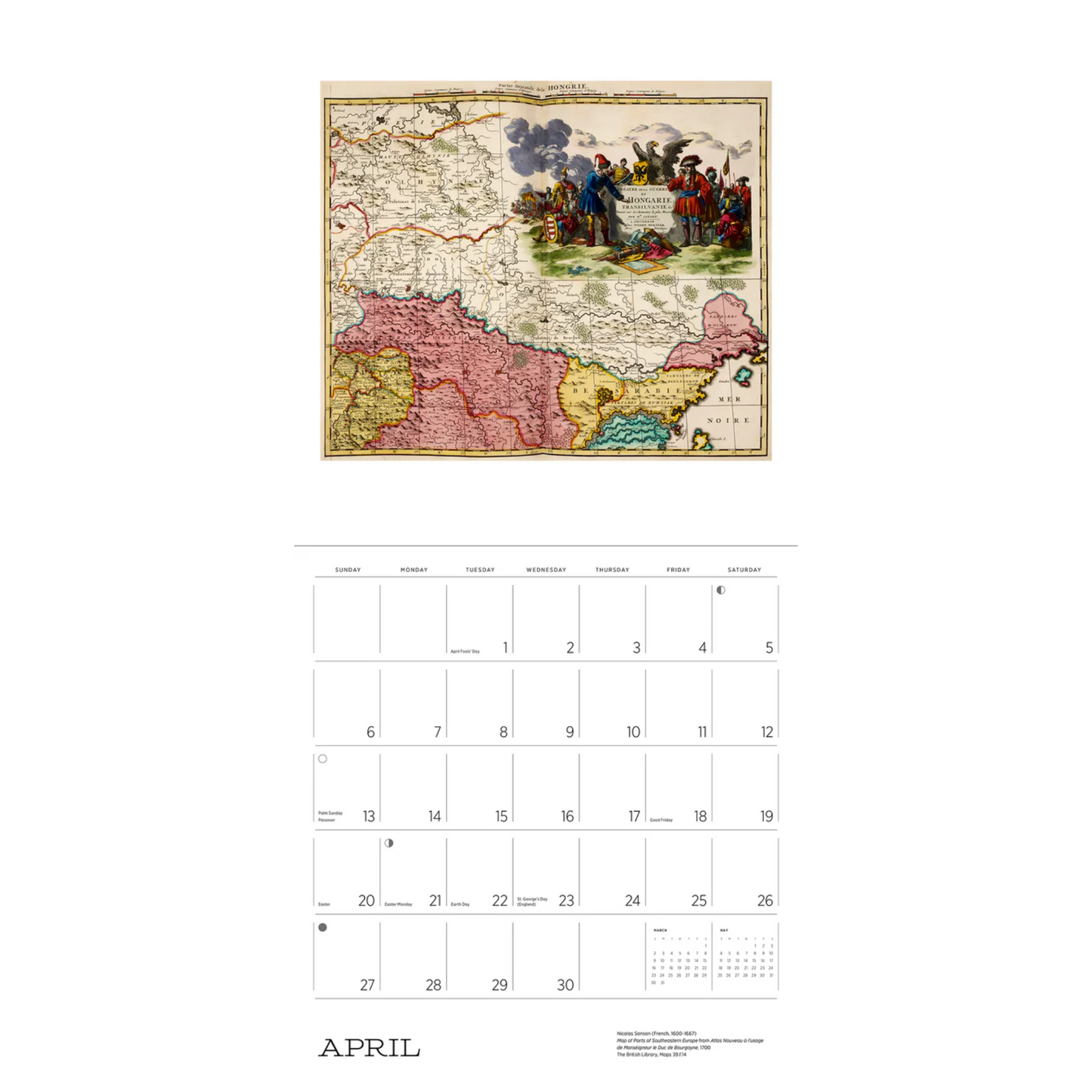 Antique Maps 2025 Wall Calendar