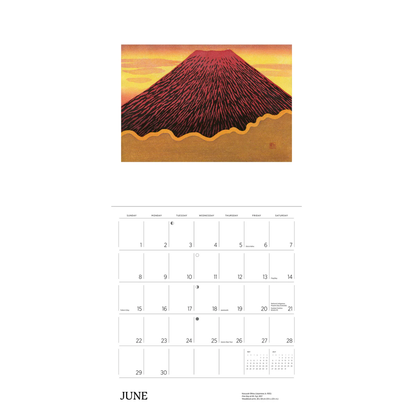 Serenity: Kazuyuki Ohtsu 2025 Wall Calendar