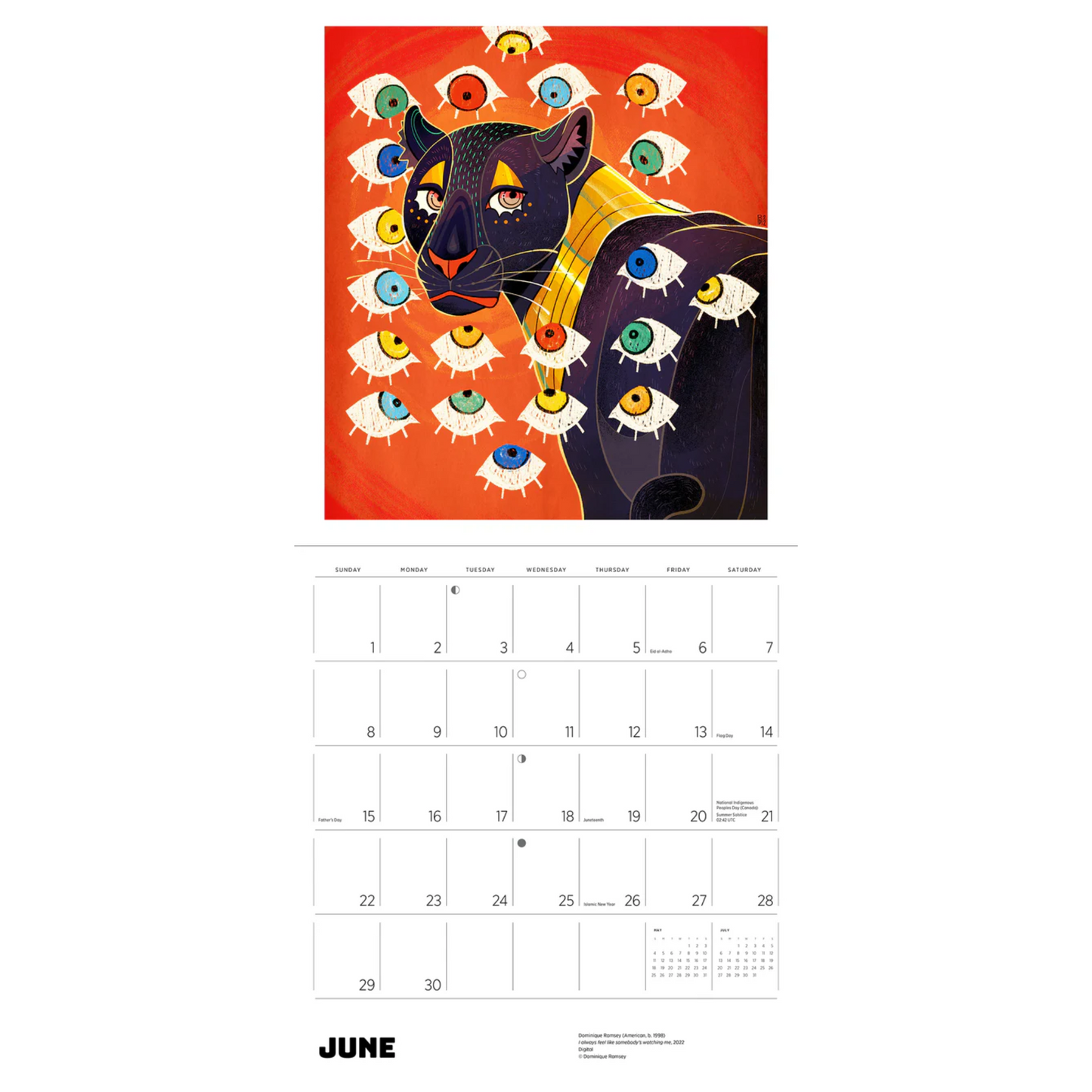 African American Art 2025 Wall Calendar