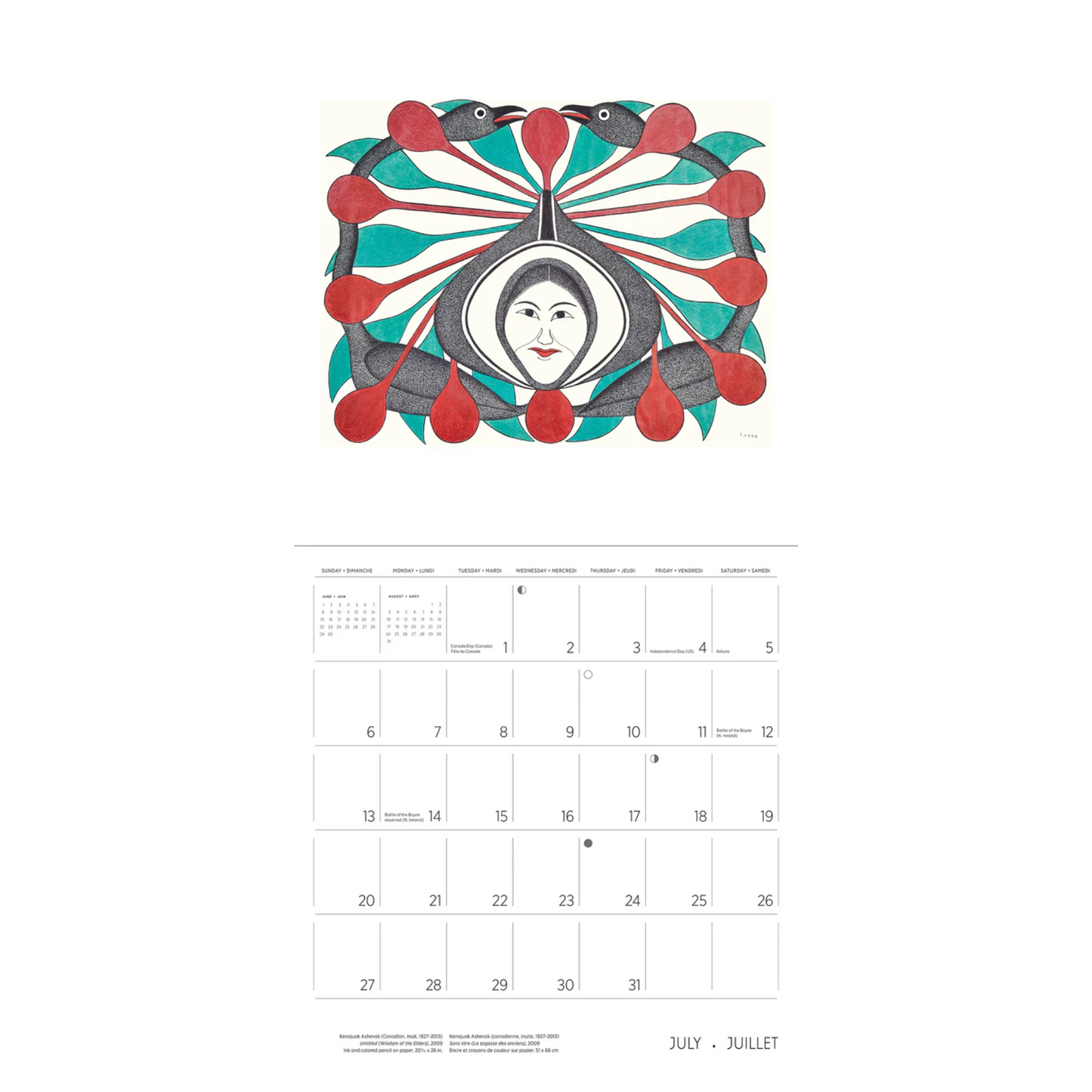 Kenojuak Ashevak 2025 Wall Calendar