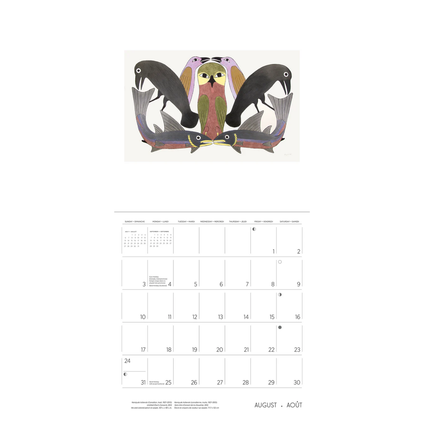 Kenojuak Ashevak 2025 Wall Calendar