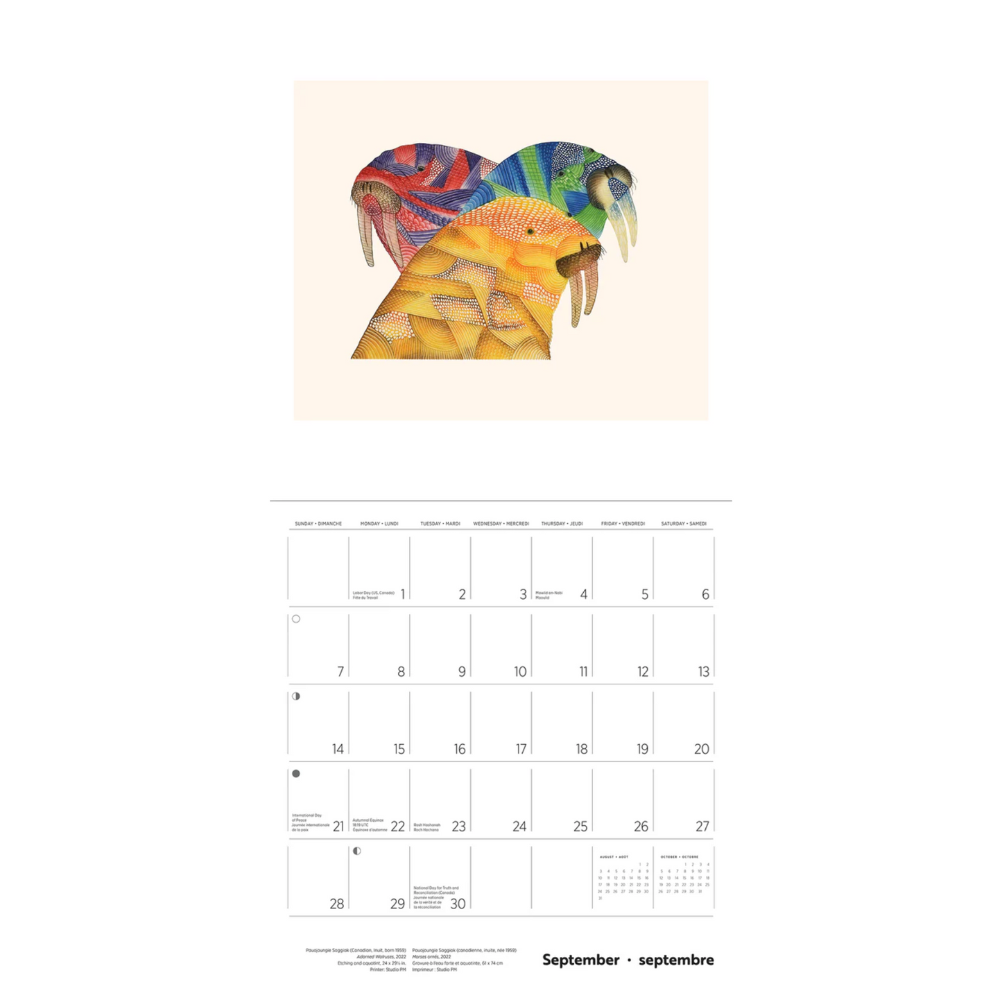 Inuit Art: Kinngait 2025 Wall Calendar