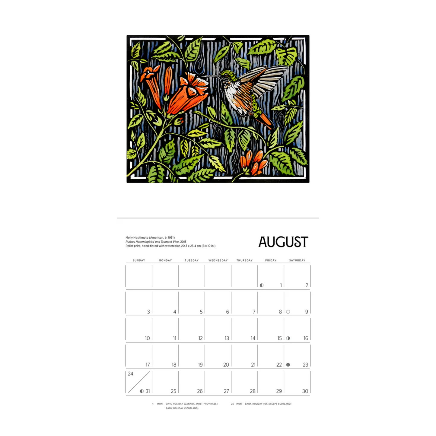 Molly Hashimoto: Birds & Blooms 2025 Mini Calendar