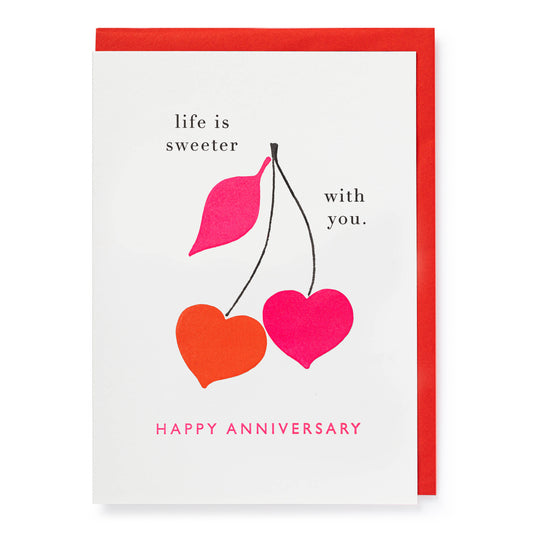 Anniversary Cherries Card