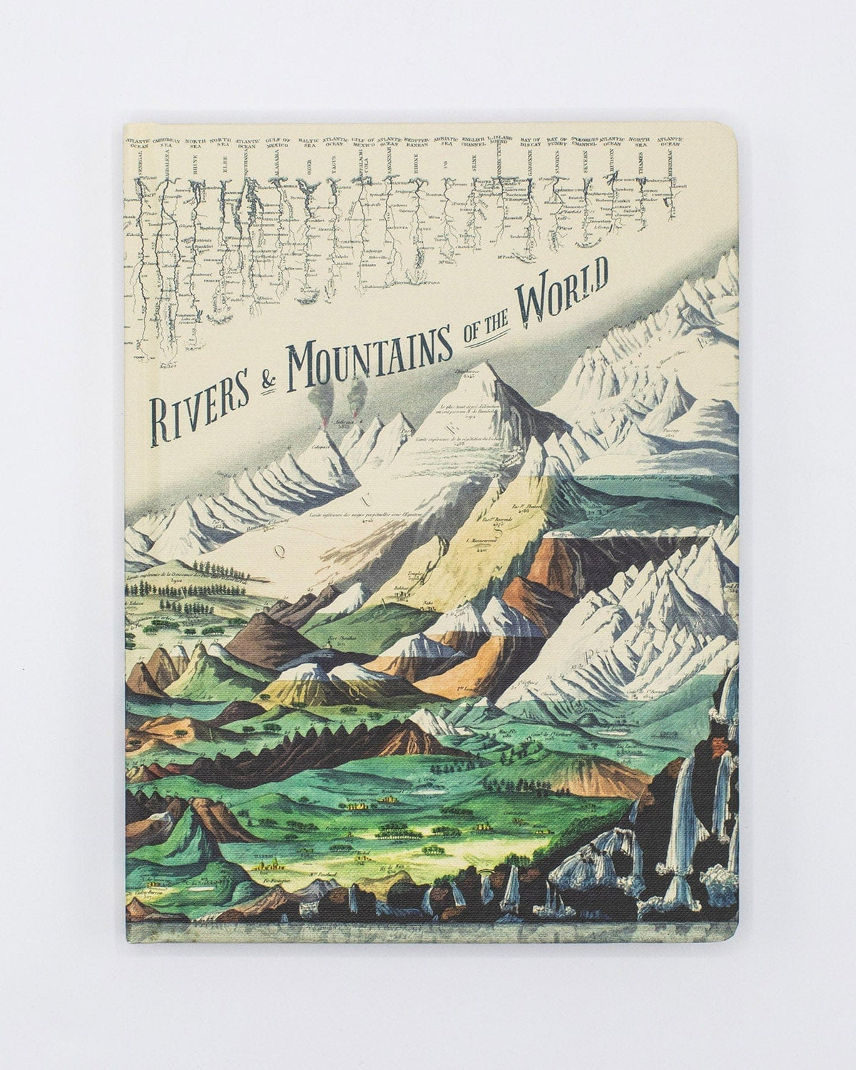 Rivers & Mountains Hardcover Notebook  - Lined/Grid