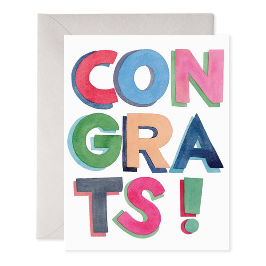 Colorful Congrats Card