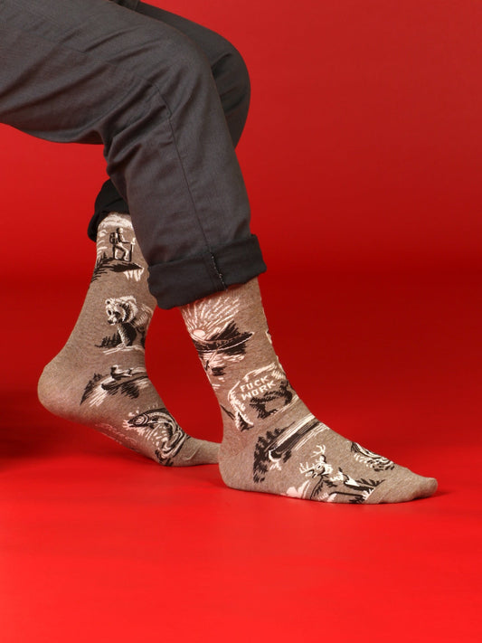 Fuck Work M-Crew Socks