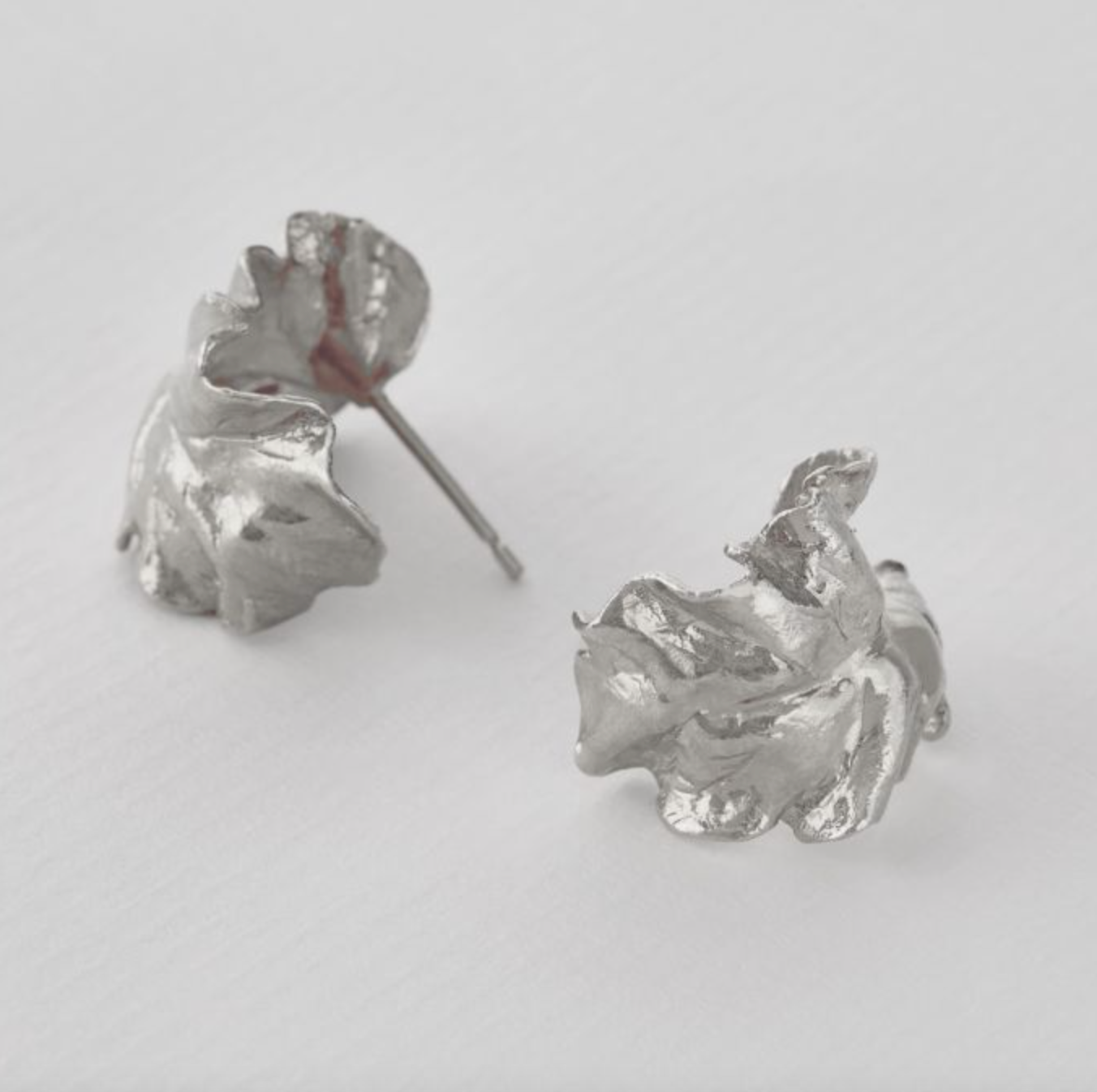 Alex Monroe Leafy Chard Earrings
