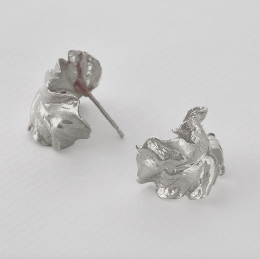 Alex Monroe Leafy Chard Earrings