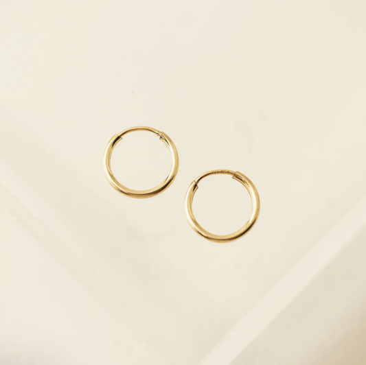Gold-Filled Infinity Hoops