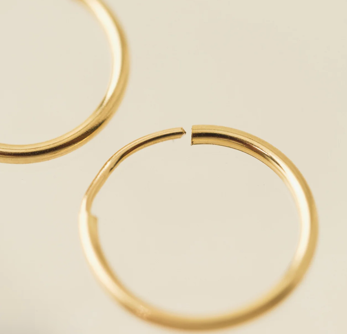 Gold-Filled Infinity Hoops