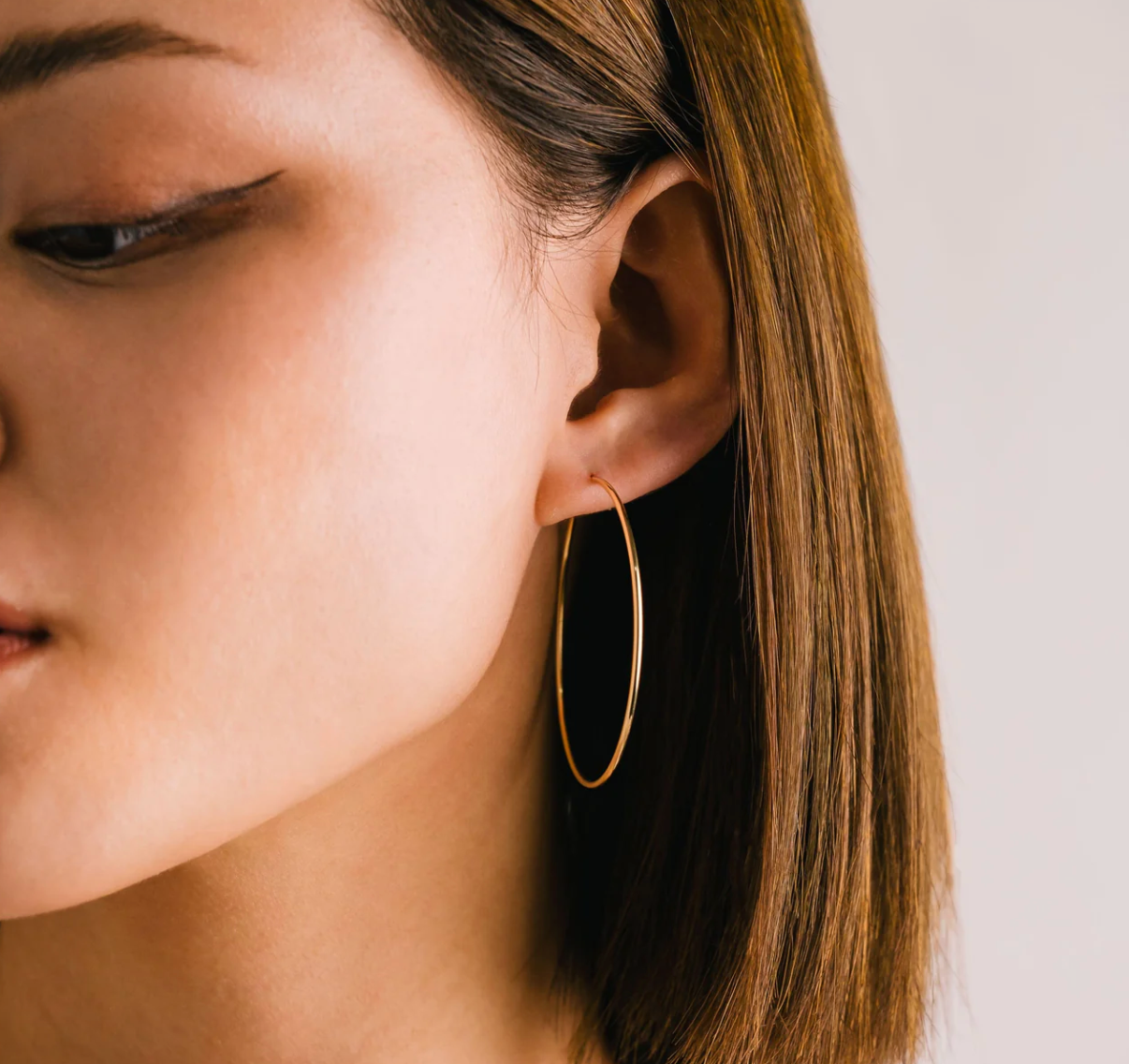 Gold-Filled Infinity Hoops