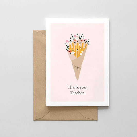 Pencil Bouquet Teacher Card