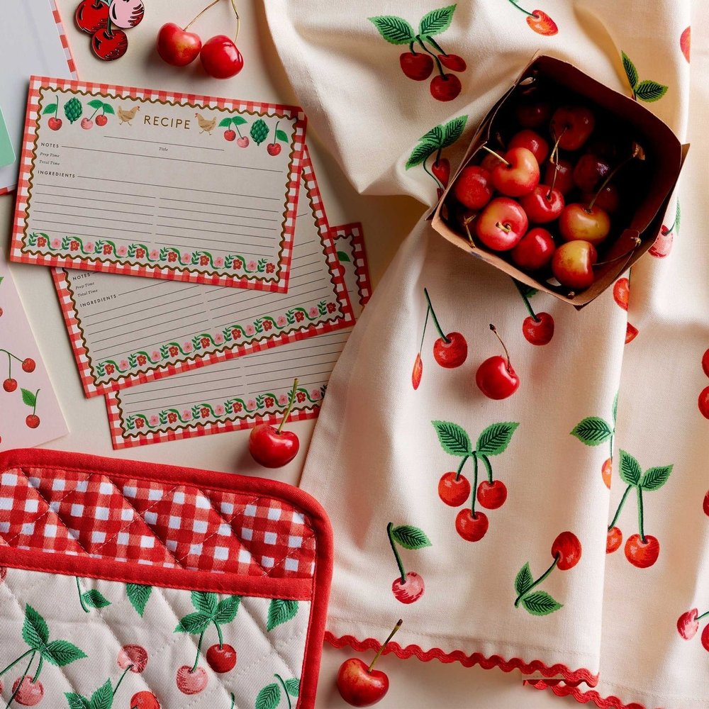 Cherries Tea Towel