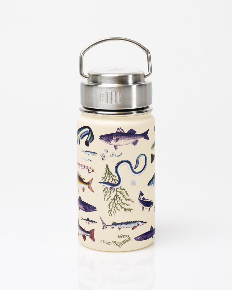 Freshwater Fish Stainless Steel Flask 12 oz