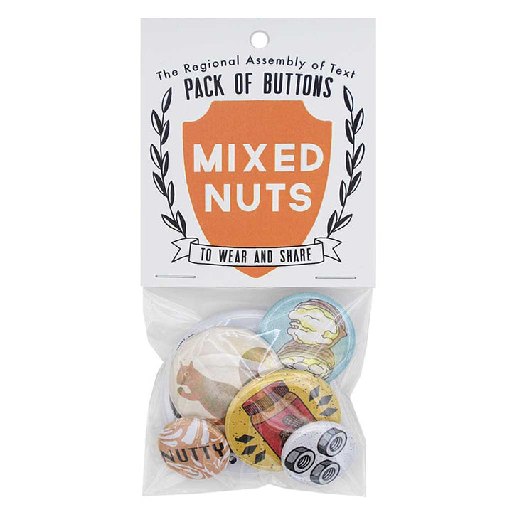 Mixed Nuts Pack of Buttons