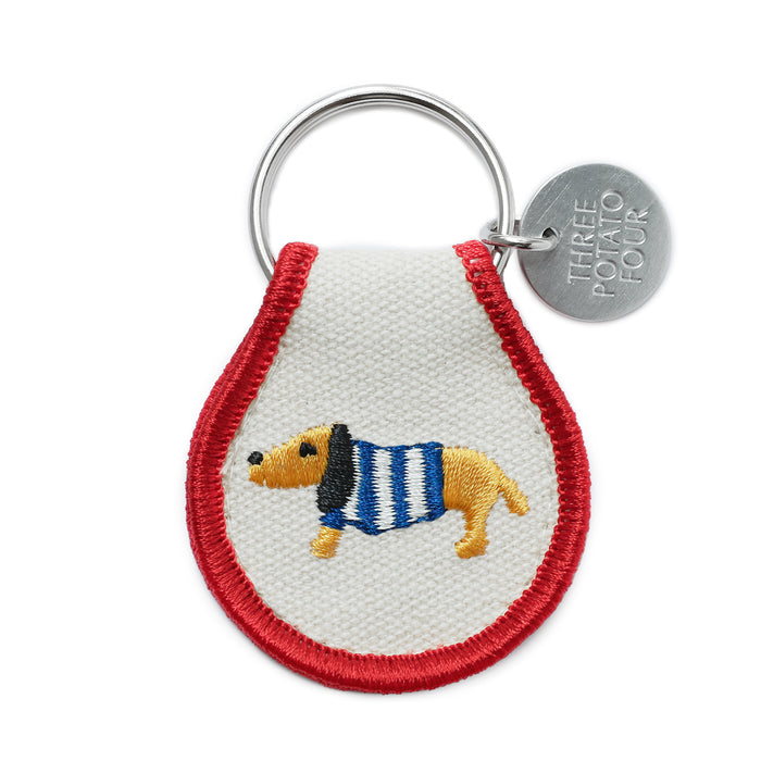 Patch Keychain: Sweater Dog