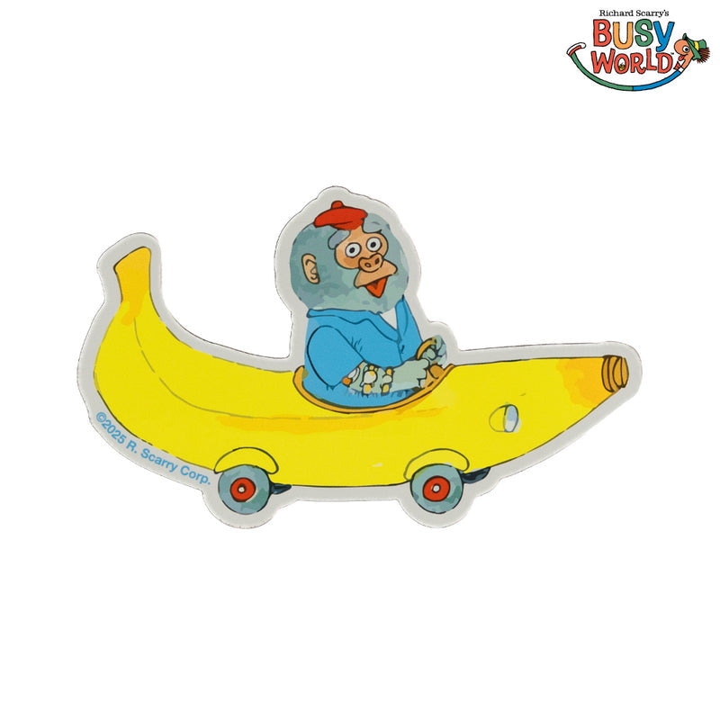Richard Scarry Banana Car Magnet