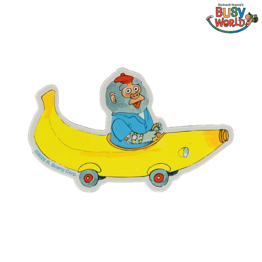 Richard Scarry Banana Car Magnet